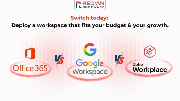 Cost comparison chart showing Office 365 vs Google Workspace vs Zoho Workplace total ownership costs for African businesses 2026 with Kenya Nigeria South Africa pricing