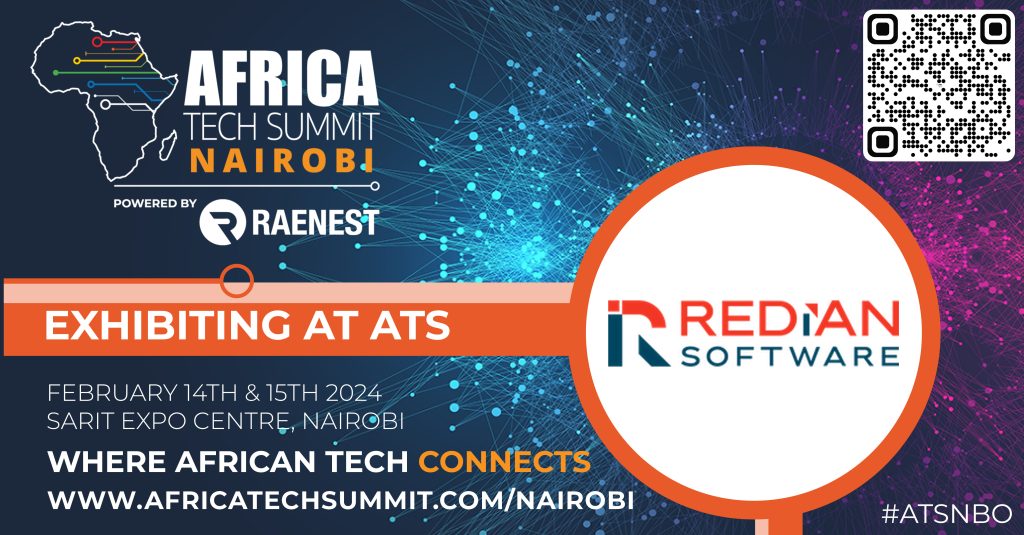 Redian Software Africa will be exhibiting at Africa Tech Summit at Nairobi, Kenya