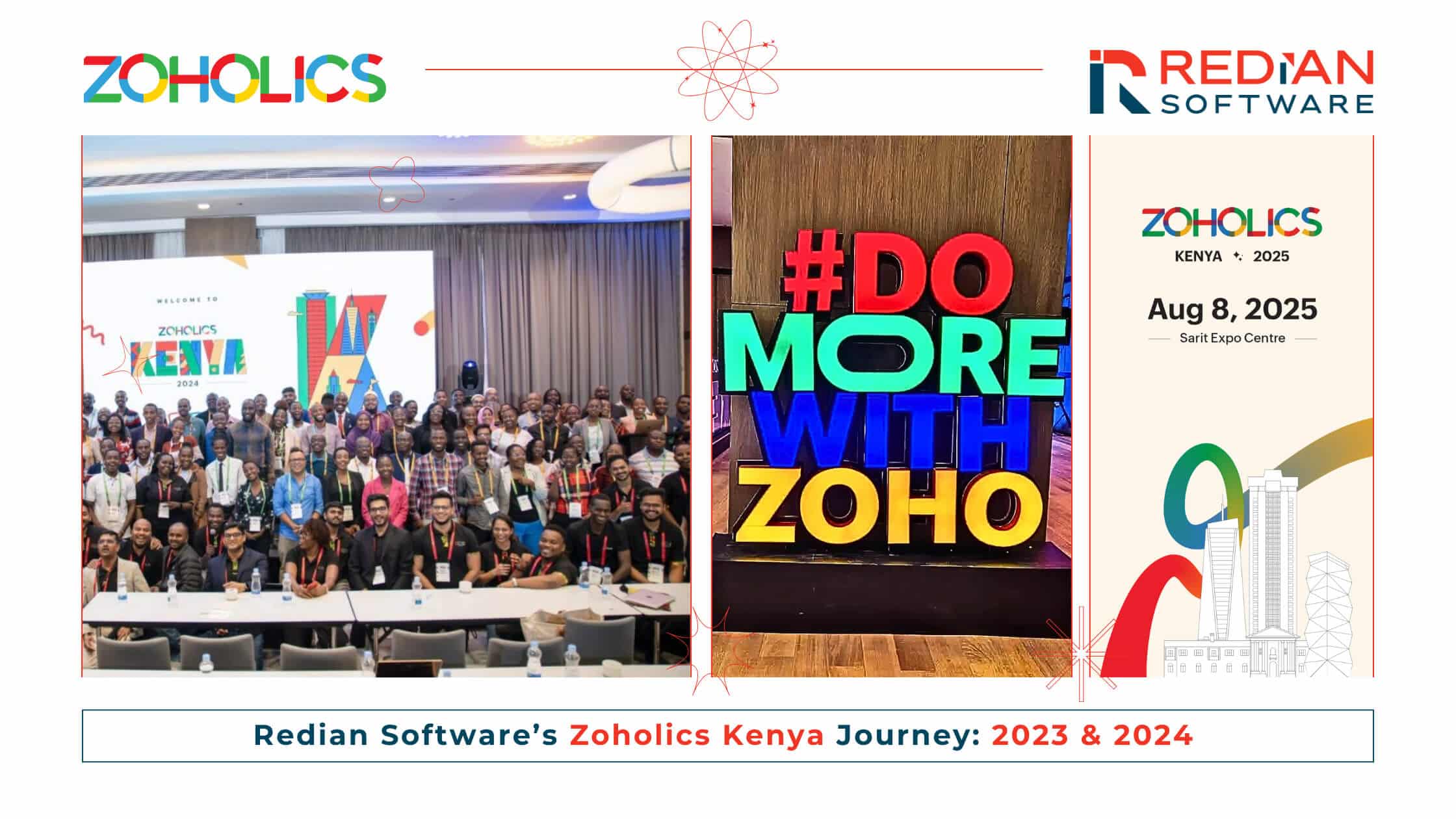 Redian Software engaging future talent and business leaders at Zoholics Kenya through interactive sessions and live demos.