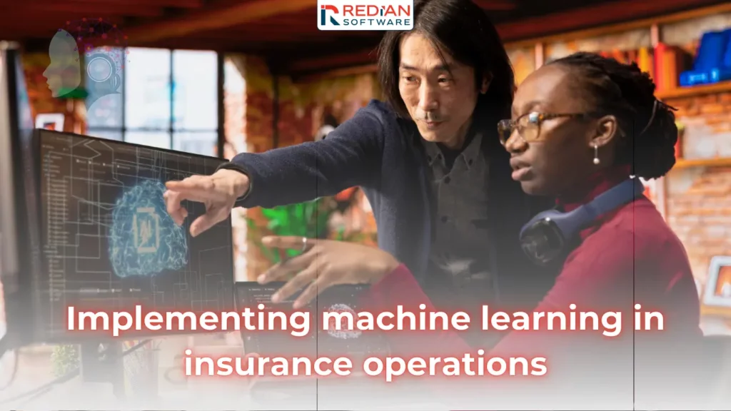 Machine learning insurance customer rating dashboard displaying predictive analytics, AI underwriting metrics, and risk assessment data - Redian Software
