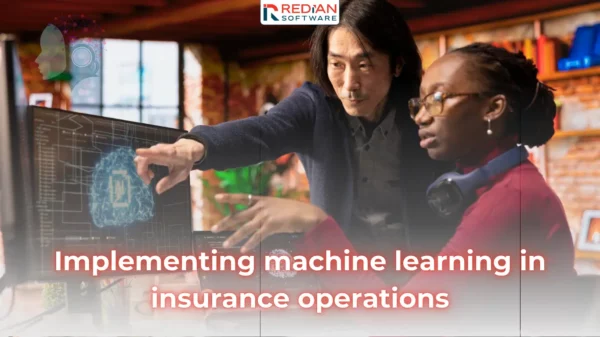 Machine learning insurance customer rating dashboard displaying predictive analytics, AI underwriting metrics, and risk assessment data - Redian Software