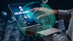 Digital core banking platform dashboard showing real-time transactions, member analytics, and mobile money integration for East African SACCOs