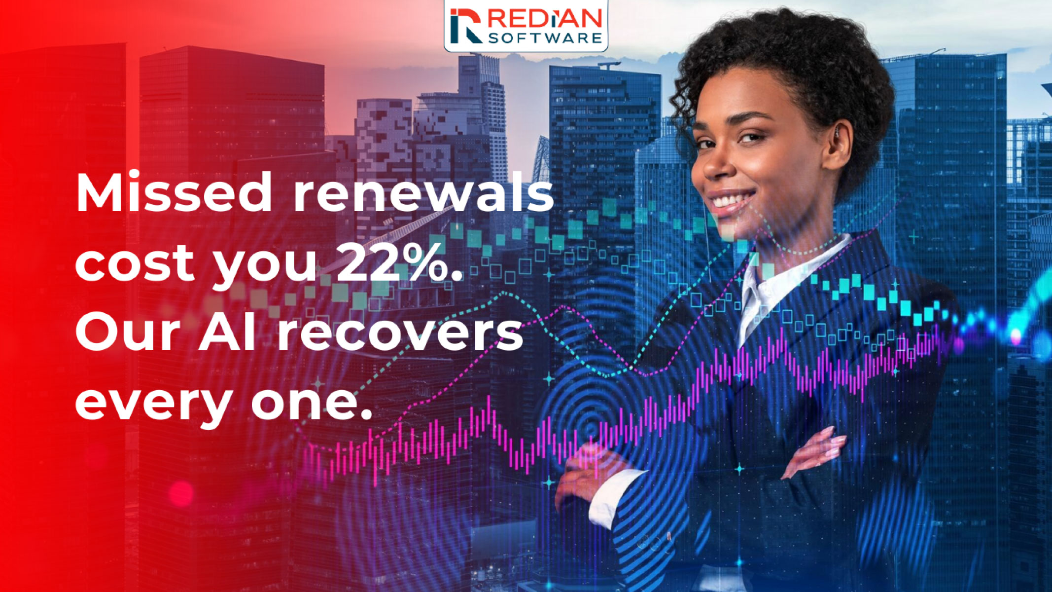 AI-powered insurance broker platform dashboard showing 22% commission leakage recovery and 40% revenue growth metrics for insurance brokers