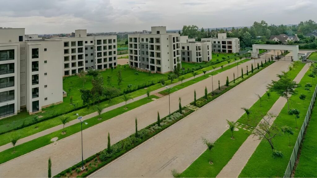 Northlands Heights modern real estate development in Nairobi, Kenya, showcasing contemporary residential buildings with Zoho CRM, Zoho Sign, and Zoho Campaigns for digital sales management by Redian Software