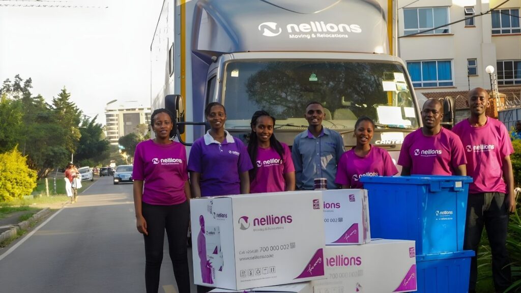 Nellions Movers professional relocation trucks and logistics fleet in Kenya and Uganda managed through Zoho One ERP integrated with the Move Yetu mobile application by Redian Software